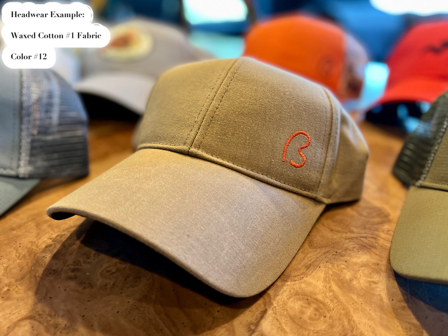 HARD SHELL, SIX PANEL, WAXED COTTON, UNDERPOCKETS HAT