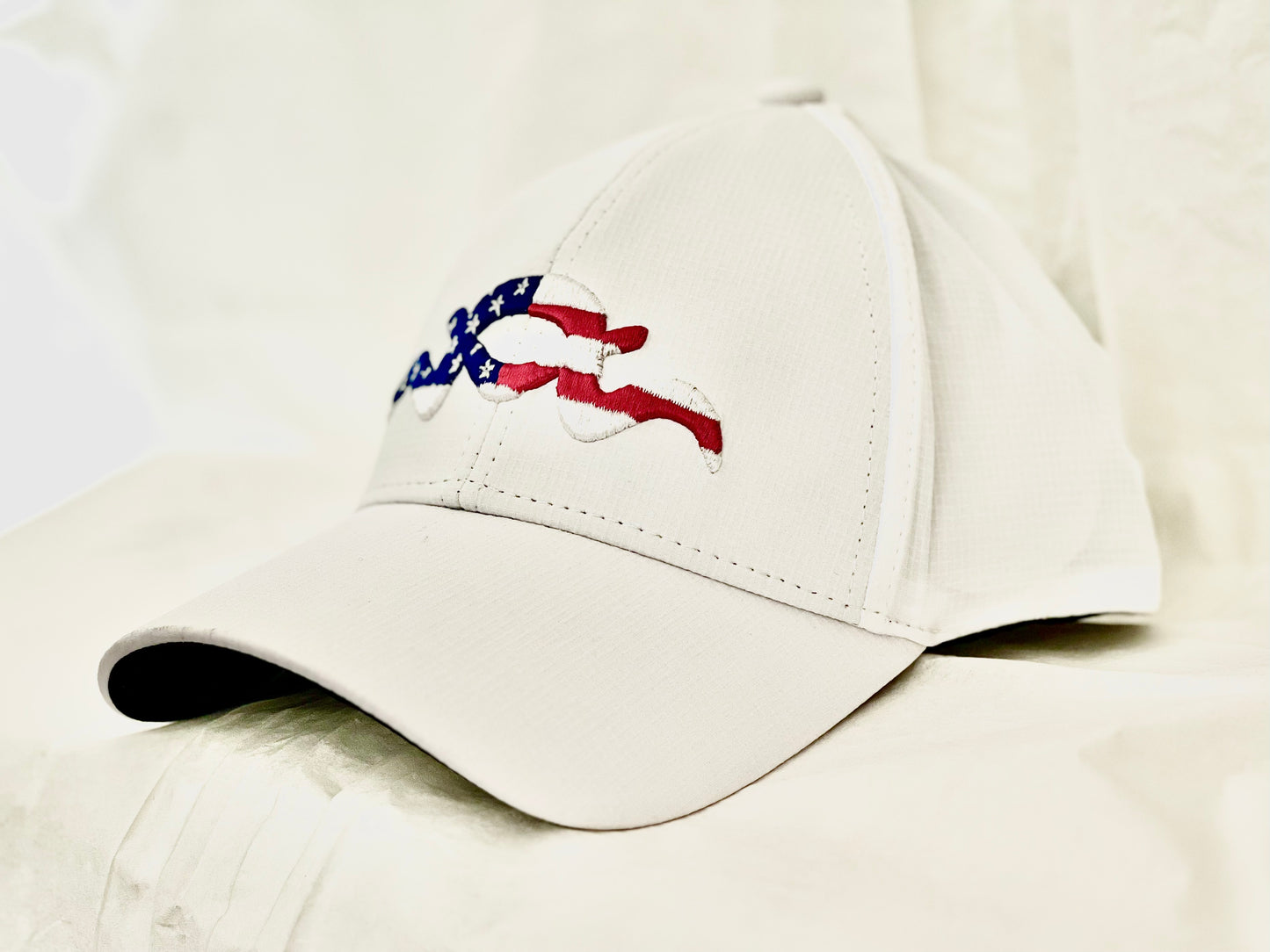 Argali Custom Apparel White, American Flag Hat